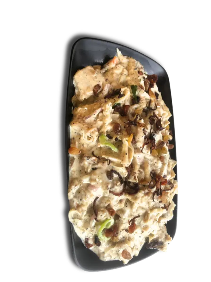 Creamy cheese kottu from the Mr. Fawz menu